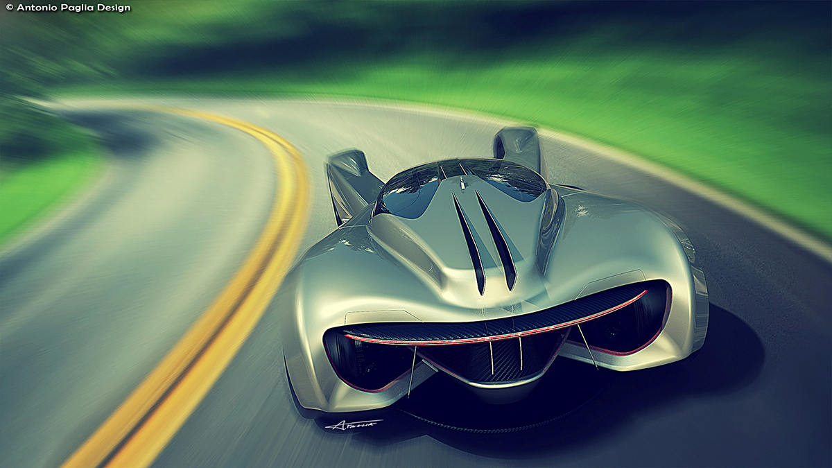 V series，Super electric sports car，conceptual design，